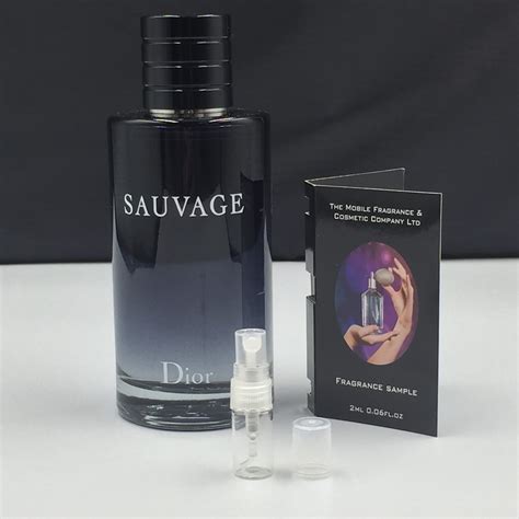 sauvage dior women's sample|dior sauvage sample size.